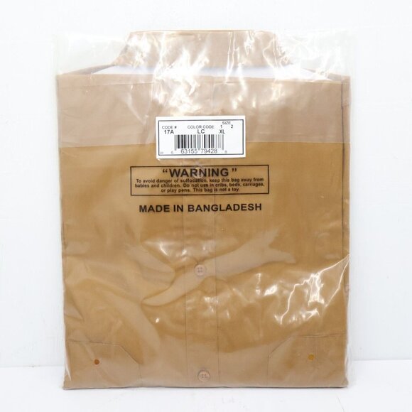 NWT Stone Creek Mens Button Up Shirt Size XL Brown Twin Breast Pockets - Picture 2 of 7